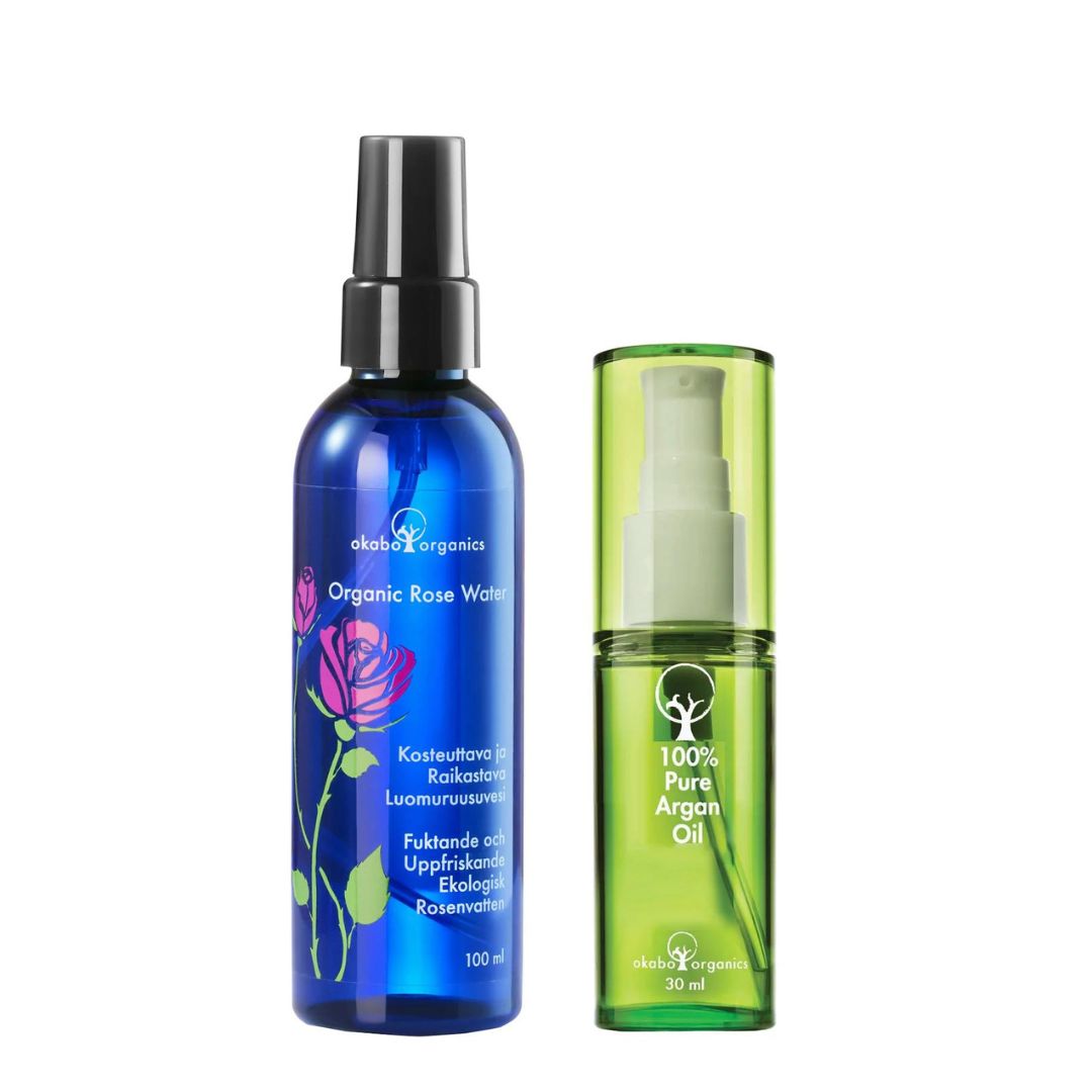 Refreshing Rose Water and 100% Pure Argan oil Combo, 39€